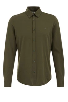 WE Fashion Businesshemd Dunkelgrün/Khaki WE Fashion Businesshemd Dunkelgrün/Khaki