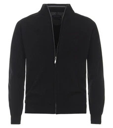 Strickjacke 004450 Pima-Baumwolle Stehkragen Normale Passform
