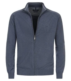 Strickjacke 004450 Pima-Baumwolle Stehkragen Normale Passform
