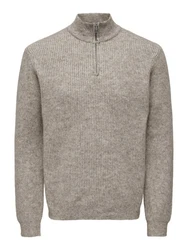 Only & Sons Pullover ONSTegan Grau/Hellgrau/Braun/Beige/Khaki