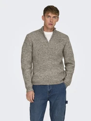 Only & Sons Pullover ONSTegan Grau/Hellgrau/Braun/Beige/Khaki