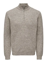 Only & Sons Pullover ONSTegan Grau/Hellgrau/Braun/Beige/Khaki