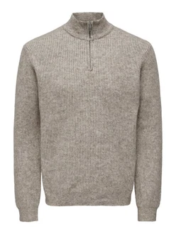 Only & Sons Pullover ONSTegan Grau/Hellgrau/Braun/Beige/Khaki
