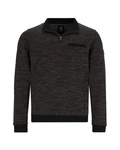 Hajo Stehkragen Sweatshirt Dunkelgrau/Grau/Schwarz/Braun