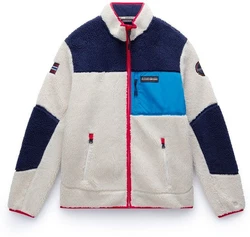 Napapijri Fleecejacke Yupik Fz  beige/nachtblau/hellblau/hellrot