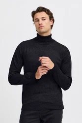 Blend Strickpullover Bruton Dunkelblau/Schwarz