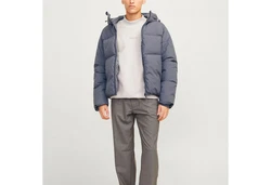 Jack & Jones Steppjacke JORVesterbro Puffer Jacket Grau/Dunkelgrau/Hellgrau