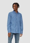 QS Langarmhemd Regular Fit Denim