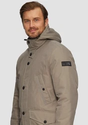s.Oliver Allwetterjacke Parka mit Kapuze Tape khaki
