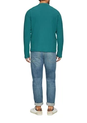 s.Oliver Langarmshirt Poloshirt petrol