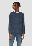 QS Strickpullover Dunkelblau/Grau/Hellblau/Blau