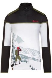 Trachtenshirt Funktionsshirt Herren - HFERALM - schwarz/grau