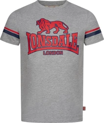 Lonsdale T-Shirt Methley Schwarz/Beige/Weiß