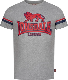 Lonsdale T-Shirt Methley Schwarz/Beige/Weiß