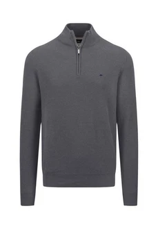 Fynch-Hatton Strickpullover mit Troyer-Kragen
