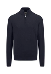 Fynch-Hatton Strickpullover mit Troyer-Kragen 