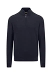 Fynch-Hatton Strickpullover mit Troyer-Kragen 