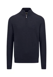 Fynch-Hatton Strickpullover mit Troyer-Kragen 