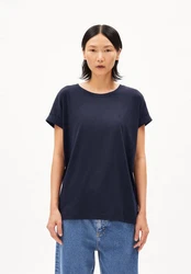 Armedangels T-Shirt Idaara Regular Fit Dunkelblau/Schwarz