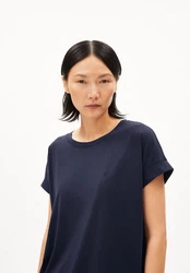 Armedangels T-Shirt Idaara Regular Fit Dunkelblau/Schwarz
