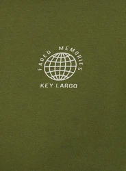 Key Largo Sweatshirt MSW KLFADED MEMORIES Dunkelgrün/Grün