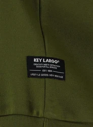 Key Largo Sweatshirt MSW KLFADED MEMORIES Dunkelgrün/Grün