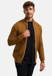 Kronstadt Sweatjacke KSCarlo Zip Braun