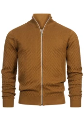Kronstadt Sweatjacke KSCarlo Zip Braun