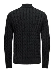 ONLY & SONS Troyer Strickpullover Schwarz