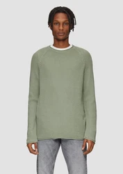 QS Strickpullover Grün/Hellgrün/Dunkelgrün
