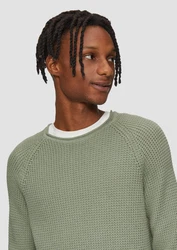 QS Strickpullover Grün/Hellgrün/Dunkelgrün