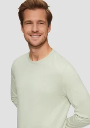 s.Oliver Langarmshirt Hellgrün/Grün/Khaki