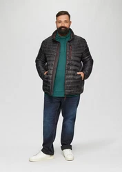 s.Oliver Sweatshirt mit Kängurutasche und Stehkragen Logo Grün/Türkis/Dunkelgrün/Braun