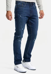 Indicode Regular-fit Jeans INSmalinos Dunkelblau/Blau/Lila