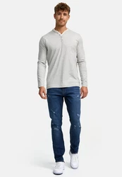 Indicode Regular-fit Jeans INSmalinos Dunkelblau/Blau/Lila