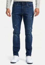 Indicode Regular-fit Jeans INSmalinos Dunkelblau/Blau/Lila