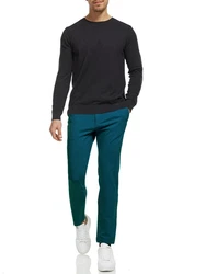 Indicode Herren Rodekro Chinohose Super Stretch mit 4 Taschen Türkis/Grün