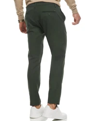 Indicode Herren Rodekro Chinohose Super Stretch mit 4 Taschen Army