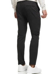 Indicode Herren Rodekro Chinohose Super Stretch mit 4 Taschen Dunkelgrau/Grau/Khaki/Hellgrau