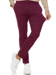 Indicode Herren Rodekro Chinohose Super Stretch mit 4 Taschen Dunkelrot/Bordeaux/Lila/Rosa
