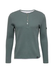 Key Largo Sweatjacke Strickpullover MSW SANDRO Dunkelgrün/Grün/Türkis