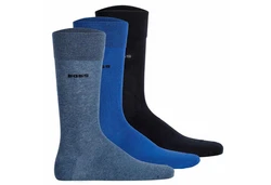 BOSS Kurzsocken Herren Socken 3P RS Uni Colors CC Dunkelblau/Blau