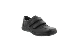 Waldlufer Herwig Slipper Halbschuh Klett schwarz