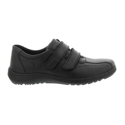 Waldlufer Herwig Slipper Halbschuh Klett schwarz