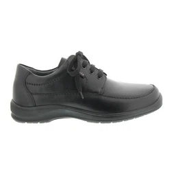 Ezard Halbschuh, Glattleder, schwarz, Wechselfubett, Weite H Schnrschuh