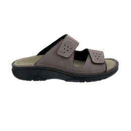 Tobias, Wechselfubett, stone, Nubuk, Weite G-J 5801-967 Pantolette