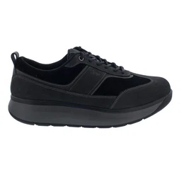 David II Black II Men, Nubuk- / Veloursleder, Senso-Sohle, Katego Schnrschuh