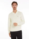 Tommy Hilfiger Polokragenpullover PIMA ORG CTN CASHMERE LS POLO ivory