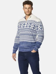 Strickpullover VARZIRO im winterlichen Strickmuster