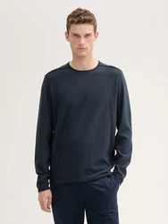 TOM TAILOR Strickpullover Dunkelblau